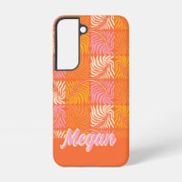Retro Oranje Roze Groovy Psychodelische Gepersonal