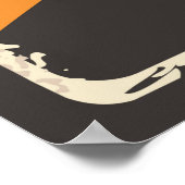 retro oranje sap business Poster (Hoek)