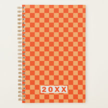 Retro Oranje Schaakbord 2026