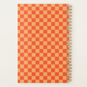 Retro Oranje Schaakbord 2026 Planner (Achterkant)
