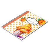 Retro Oranje Sherbet Notitieboek (Linkerzijde)