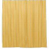 Retro Oranje Stripe Shower Curtain Douchegordijn (Voorkant)