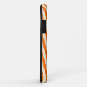 Retro Oranje striped patroon Case-Mate iPhone Case (Achterkant/rechts)