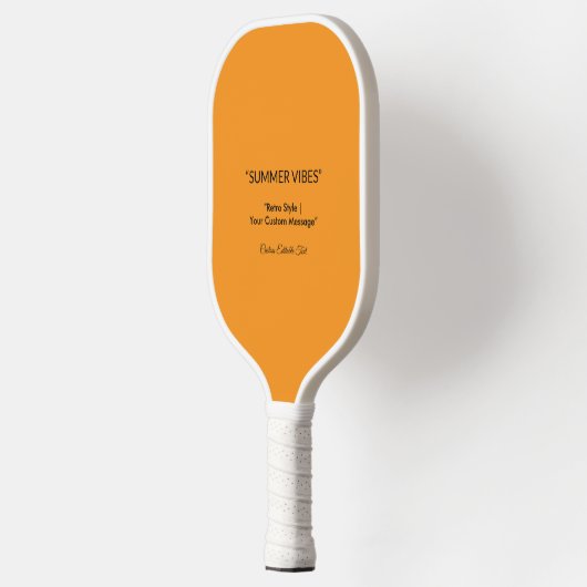 Retro Oranje textuur - Summer Vibes Art Pickleball Paddle (Links)