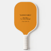 Retro Oranje textuur - Summer Vibes Art Pickleball Paddle (Voorkant)