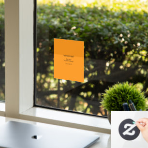 Retro Oranje textuur - Summer Vibes Art Raamsticker