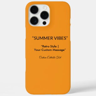 Retro Oranje Textuur – Zomer Vibes Kunst iPhone 16 Pro Max Hoesje