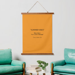 Retro Oranje Textuur – Zomer Vibes Kunst Hangend Wandkleed