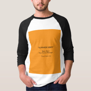 Retro Oranje Textuur – Zomer Vibes Kunst T-shirt