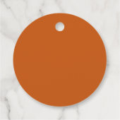 Retro Oranje Trouw Bedankt Bedankjes Labels (Achterkant)