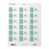 Retro Oranje vogels op afbeelding van vogelbomen Etiket (Full Sheet)