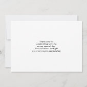 Retro Oranje vogels op vogelboom Dank je Bedankkaart (Achterkant)