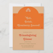 RETRO ORANJE VRIENDSCHAPSGEVEN KAART (Voorkant)