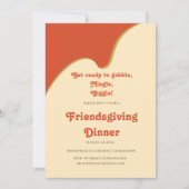 RETRO ORANJE VRIENDSCHAPSGEVEN KAART (Voorkant)