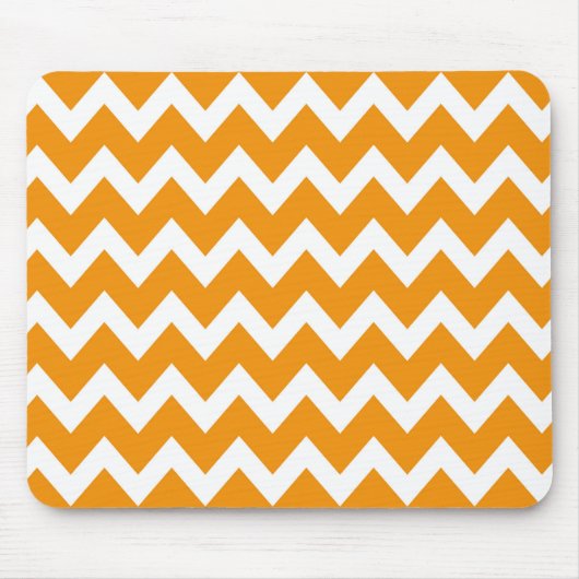 Retro ORANJE Zig Zag Patroon Muismat (Voorkant)