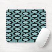 Retro Orb Pattern - mousepad Muismat (Met muis)