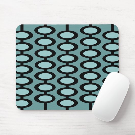 Retro Orb Pattern - mousepad Muismat (Met muis)