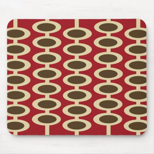 Retro Orb Pattern - mousepad Muismat (Voorkant)
