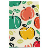 Retro Orchard Harvest Mid-Century Modern Fruit Medium Cadeauzakje (Voorkant)