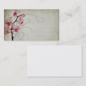 Retro orchideeën Visitekaartje (Voorkant / Achterkant)