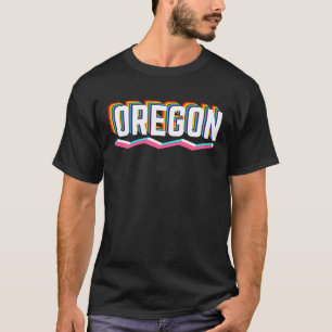 Retro Oregon Pride LGBTQ Gay Pride , Gay Oregon Ra T-shirt