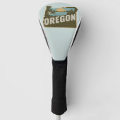 Retro Oregon Silhouet Golfheadcover (Voorkant)
