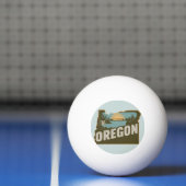 Retro Oregon Silhouet Pingpongbal (Net)