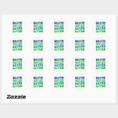 Retro orgaandonatie red levenssticker ronde sticker (Vel)