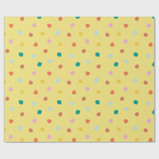 Retro Organic Polka Dot Geïnspireerd door Palm Spr Cadeaupapier