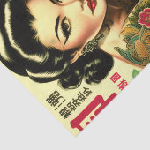 Retro Oriental Pin-up Tissuepapier (Detail)