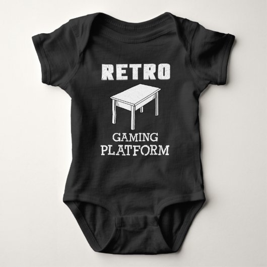 Retro Original Gaming Parody for Board Game Lovers Romper (Voorkant)