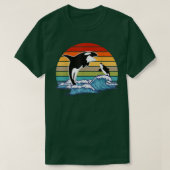 Retro Orka Moordwalvis T-shirt (Design voorkant)