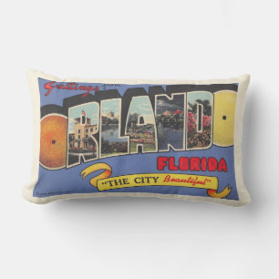 Retro Orlando ansichtkaart kussen