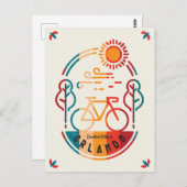 Retro Orlando fietspad Briefkaart (Voorkant / Achterkant)