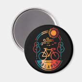 Retro Orlando fietspad Magneet (Voorkant / Achterkant)