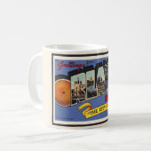 , Retro Orlando Florida Groet Mok (Voorkant links)