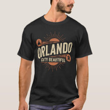 Retro Orlando Stad Mooie Florida Zonneuitbarsting