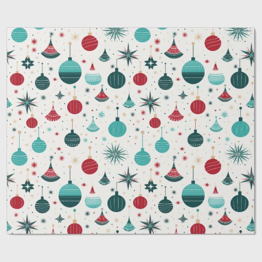Retro Ornament Cadeaupapier (Vlak)