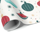 Retro Ornament Cadeaupapier (Rol Hoek)