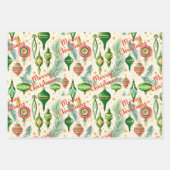 Retro Ornament Delight Inpakpapier Vel (Voorkant 3)