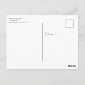 Retro Ornament Familie Kerstgroeten Briefkaart (Achterkant)