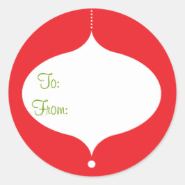 Retro Ornament Gift Stickers