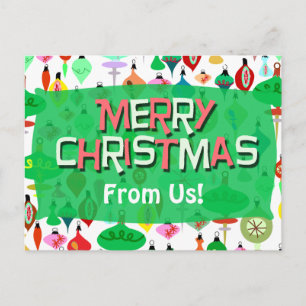 Retro Ornament  Holiday Fun Briefkaart