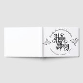 Retro Ornament Horror Gotische Hello Baby Shower Gastenboek (Volledig)