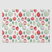 Retro Ornament Kerst Tissue Papier (Voorkant)