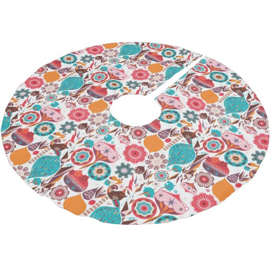 Retro Ornament Kerstboom Rok (Gekanteld)