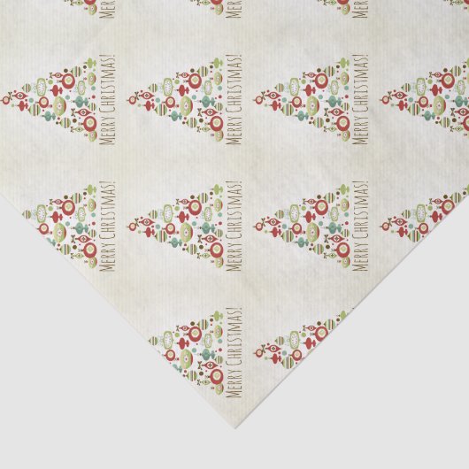 Retro Ornament kerstboom Tissuepapier (Detail)