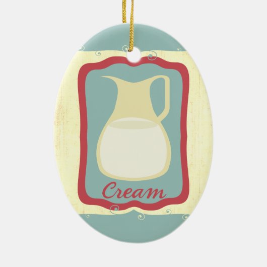 Retro ornament van de waterkruikKerstmis van de (Achterkant)