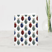  retro Ornamenten blanco begroeting of Bedankkaart (Voorkant)