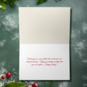  Retro Ornamenten en Bloemen Kerstmis Feestdagen Kaart